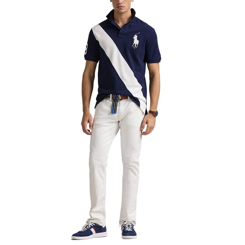 Polo Ralph Lauren Custom Slim Fit Big Pony Mesh Polo Shirt image number 3